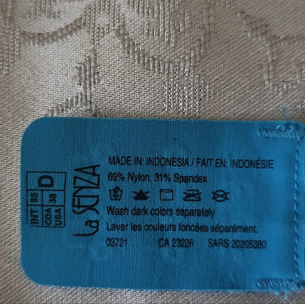 La SENZA Vibrant Blue Lace Accent Padded Underwire Bra SZ 38D - Picture 5 of 5